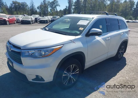 2016 Toyota Highlander Xle V6 из США, поврежденный, VIN 5TDJKRFH1GS313436
